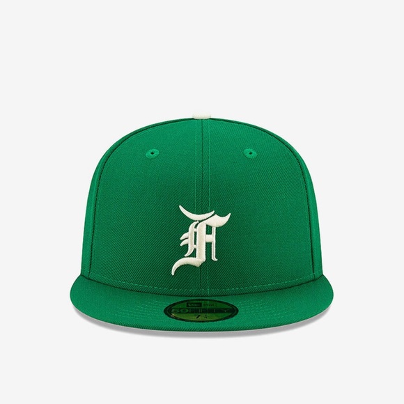 Fear of God Essentials Hat 59FIFTY Fitted New Era Cap Kelly Green Many sizes New - Picture 9 of 9